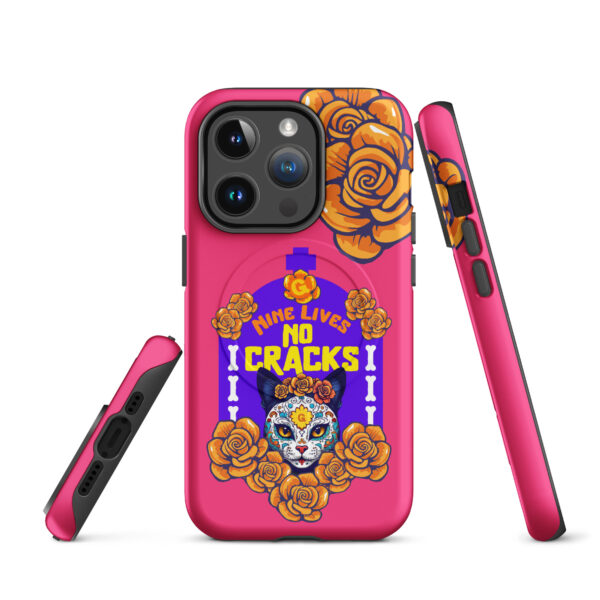 Nine Lives, No Cracks Cat iPhone® Tough Case – MagSafe® Compatible - Image 3