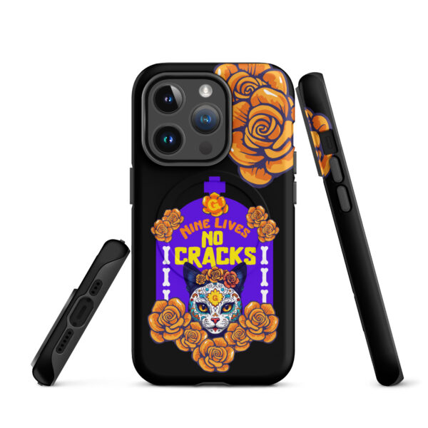 Nine Lives, No Cracks Cat iPhone® Tough Case – MagSafe® Compatible - Image 3