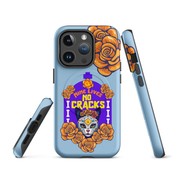 Nine Lives, No Cracks Cat iPhone® Tough Case – MagSafe® Compatible - Image 3