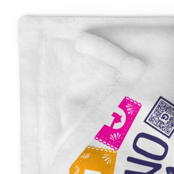Nine Lives One Nap Throw Blanket – Cat Lover Home Decor with QR Code - Image 2