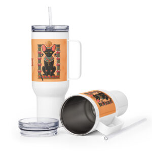 Pharaoh Cat Travel Mug – Tomb Vibes & Toasty Drinks