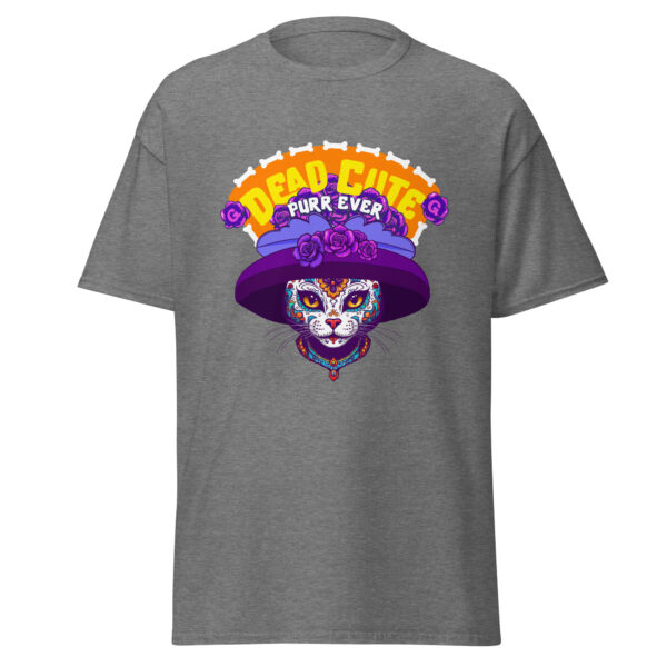 Dead Cute Cat T-Shirt – Día de los Muertos Unisex Tee - Image 4