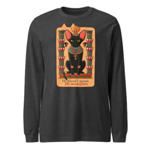 Pharaoh Cat Long Sleeve Tee – He Manifests