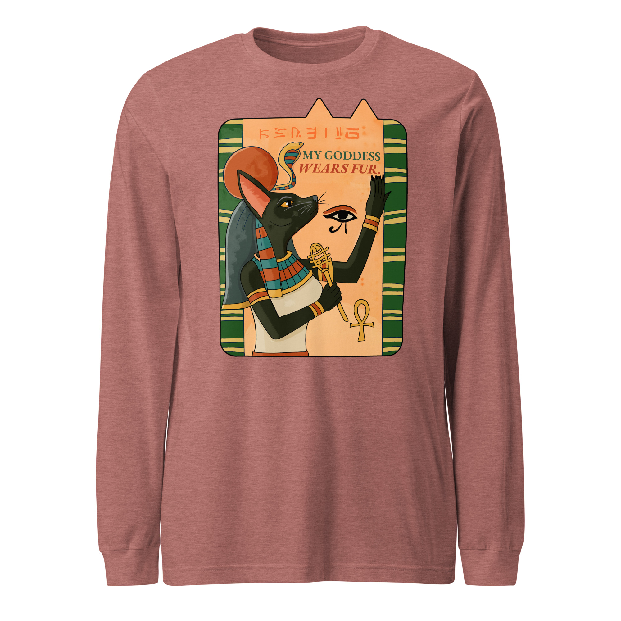 Deity Cat Long Sleeve Tee – My Goddess Wears Fur - Image 6