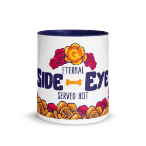 Eternal Side-Eye Cat Mug – Funny Día de los Muertos Coffee Cup