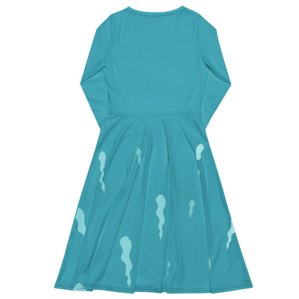 Adopt, Don’t Ghost All-Over Print Long Sleeve Midi Dress | GiluCats - Image 2