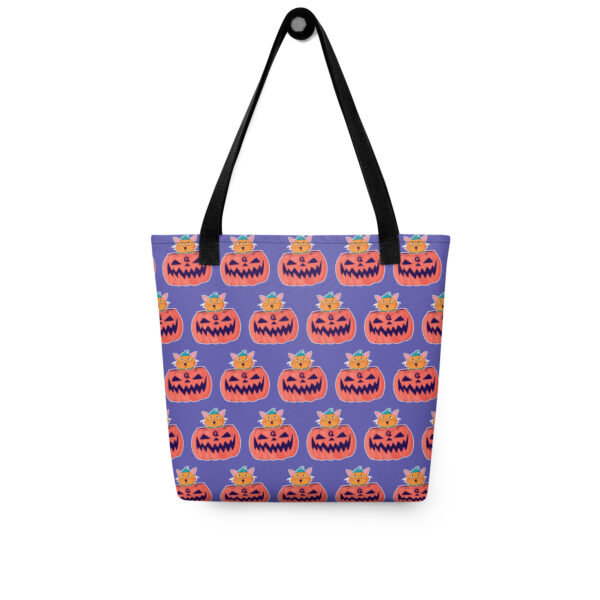Pumpkin Paws Repeat | All-Over Print Tote Bag | Gilu