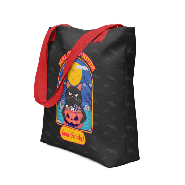 Full of Cat-titude (and Candy) | All-Over Print Tote Bag | Gilu - Image 3
