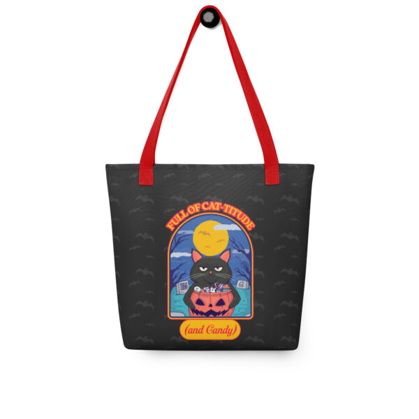Full of Cat-titude (and Candy) | All-Over Print Tote Bag | Gilu - Image 6