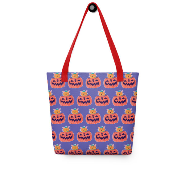 Pumpkin Paws Repeat | All-Over Print Tote Bag | Gilu - Image 6