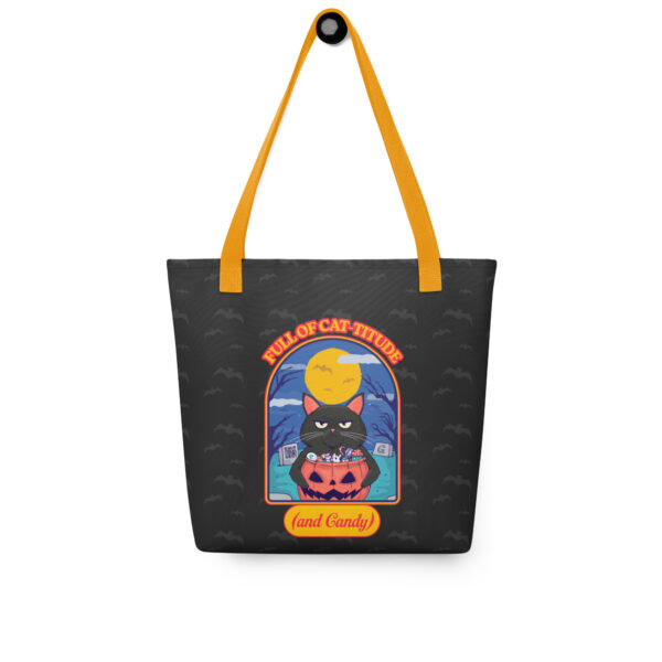 Full of Cat-titude (and Candy) | All-Over Print Tote Bag | Gilu - Image 7