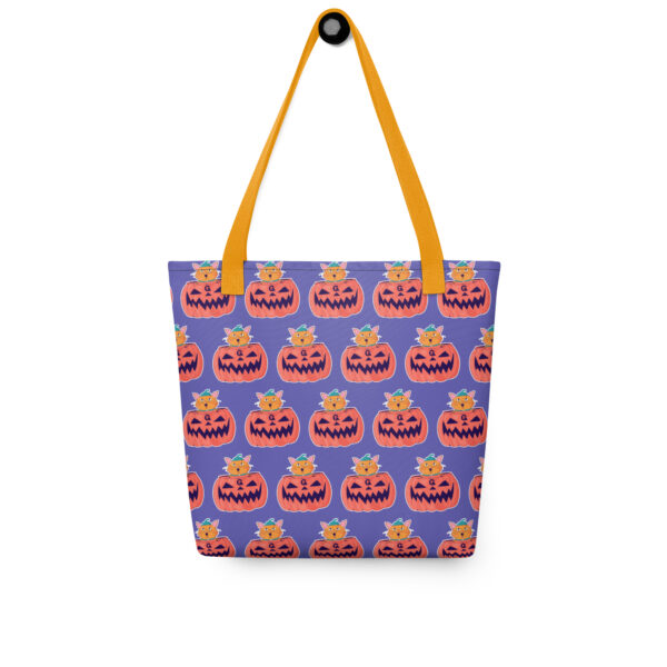Pumpkin Paws Repeat | All-Over Print Tote Bag | Gilu - Image 7