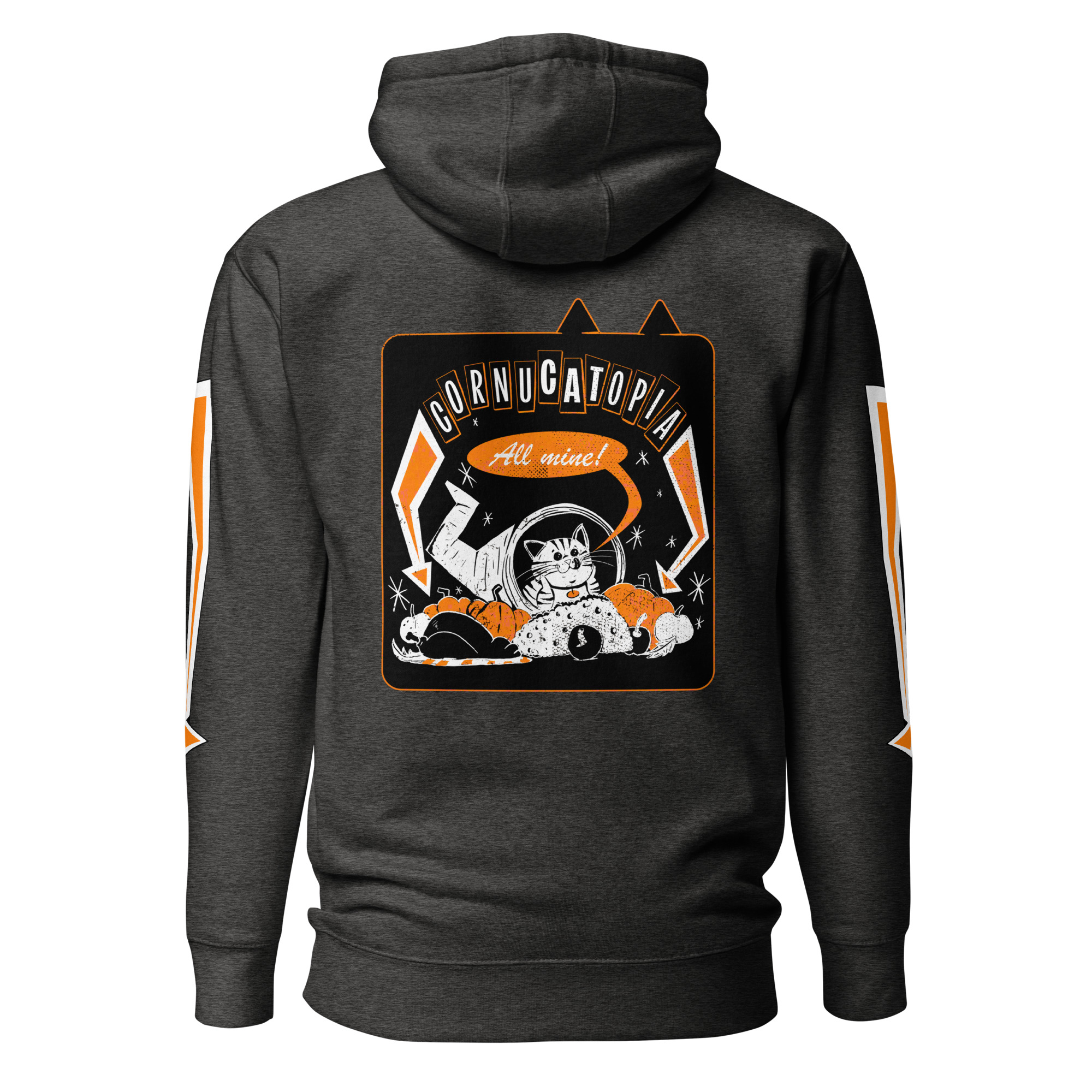 CornuCATopia Luxe Edition Hoodie – Premium Cat Thanksgiving Pullover - Image 7