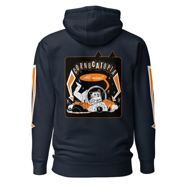 CornuCATopia Luxe Edition Hoodie – Premium Cat Thanksgiving Pullover - Image 6