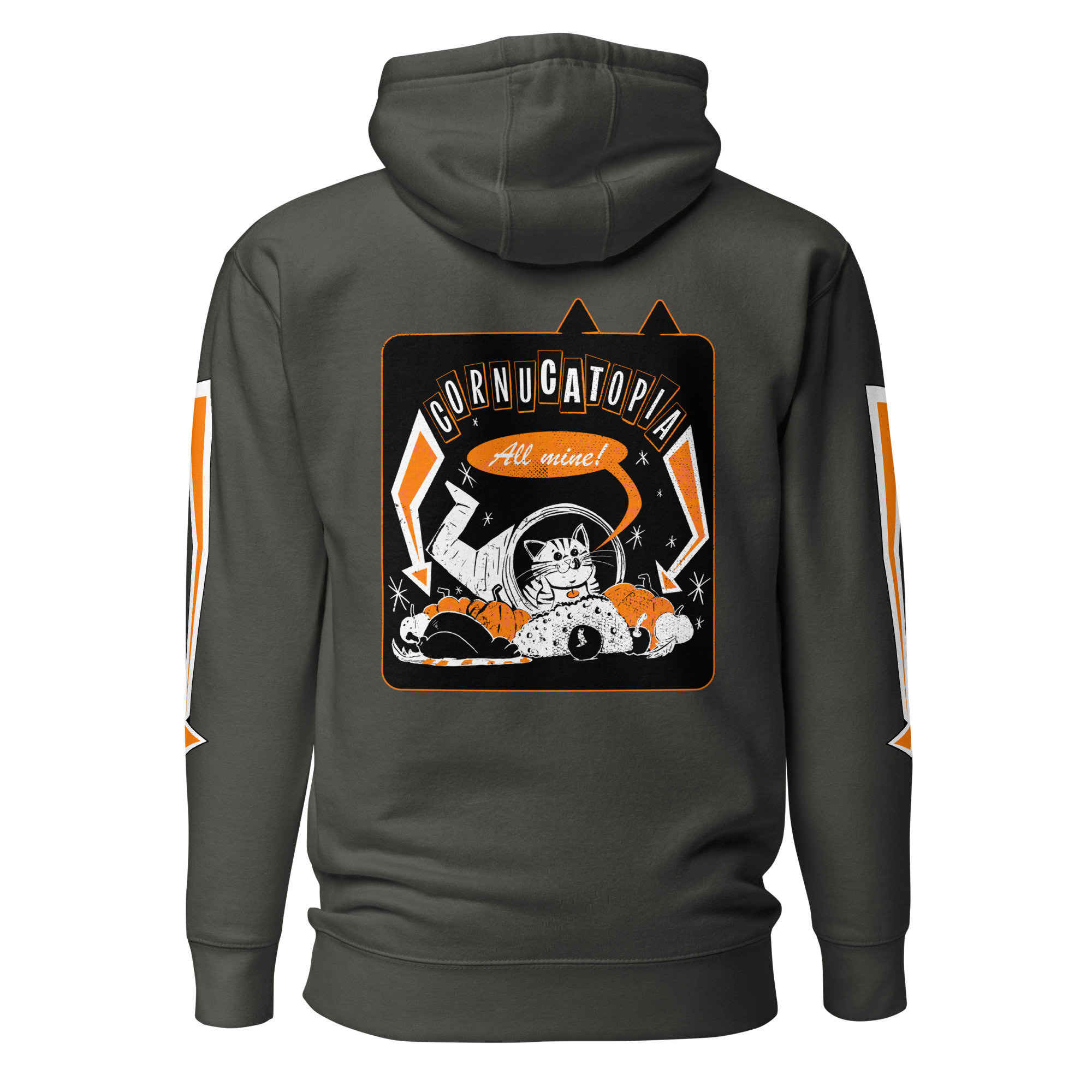 CornuCATopia Luxe Edition Hoodie – Premium Cat Thanksgiving Pullover - Image 8