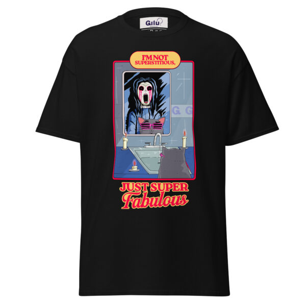 Just Super Fabulous – I’m Not Superstitious Unisex Classic Tee | GiluCats - Image 2