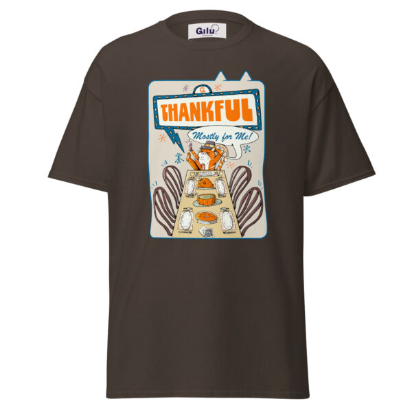 Thankful (Mostly for Me!) Cat Thanksgiving Tee – Funny Unisex T-Shirt - Image 5