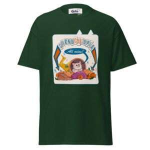 Cornucatopia “All Mine!” Cat Thanksgiving Tee – Funny Unisex T-Shirt