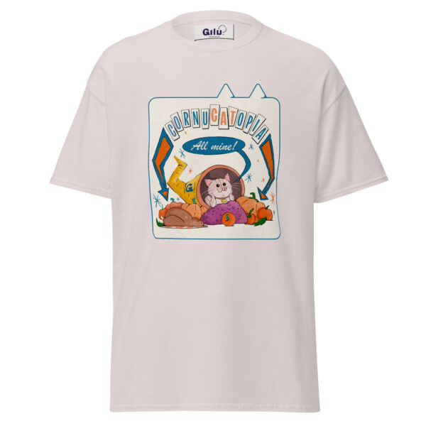 Cornucatopia “All Mine!” Cat Thanksgiving Tee – Funny Unisex T-Shirt - Image 10