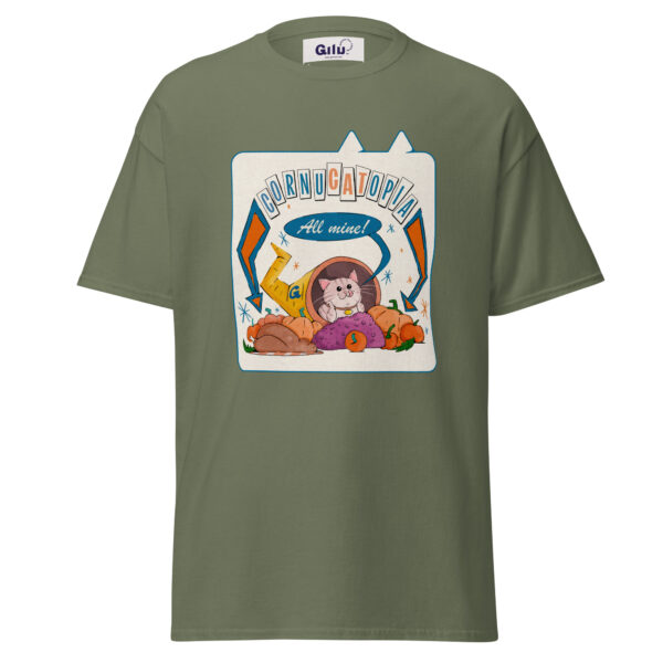 Cornucatopia “All Mine!” Cat Thanksgiving Tee – Funny Unisex T-Shirt - Image 5