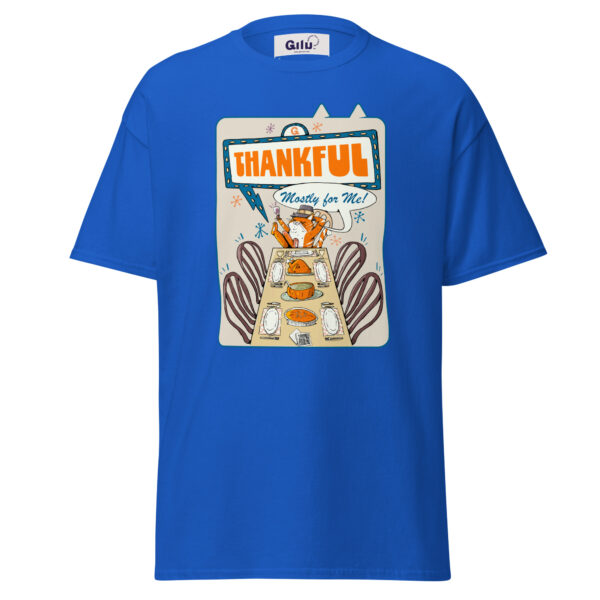 Thankful (Mostly for Me!) Cat Thanksgiving Tee – Funny Unisex T-Shirt - Image 4