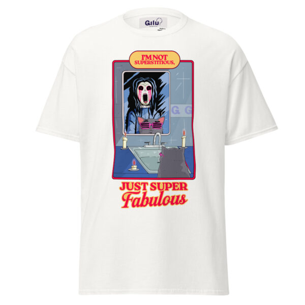 Just Super Fabulous – I’m Not Superstitious Unisex Classic Tee | GiluCats - Image 7