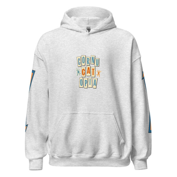 Cornucatopia “All Mine!” Cat Thanksgiving Hoodie – Funny Unisex Pullover - Image 8