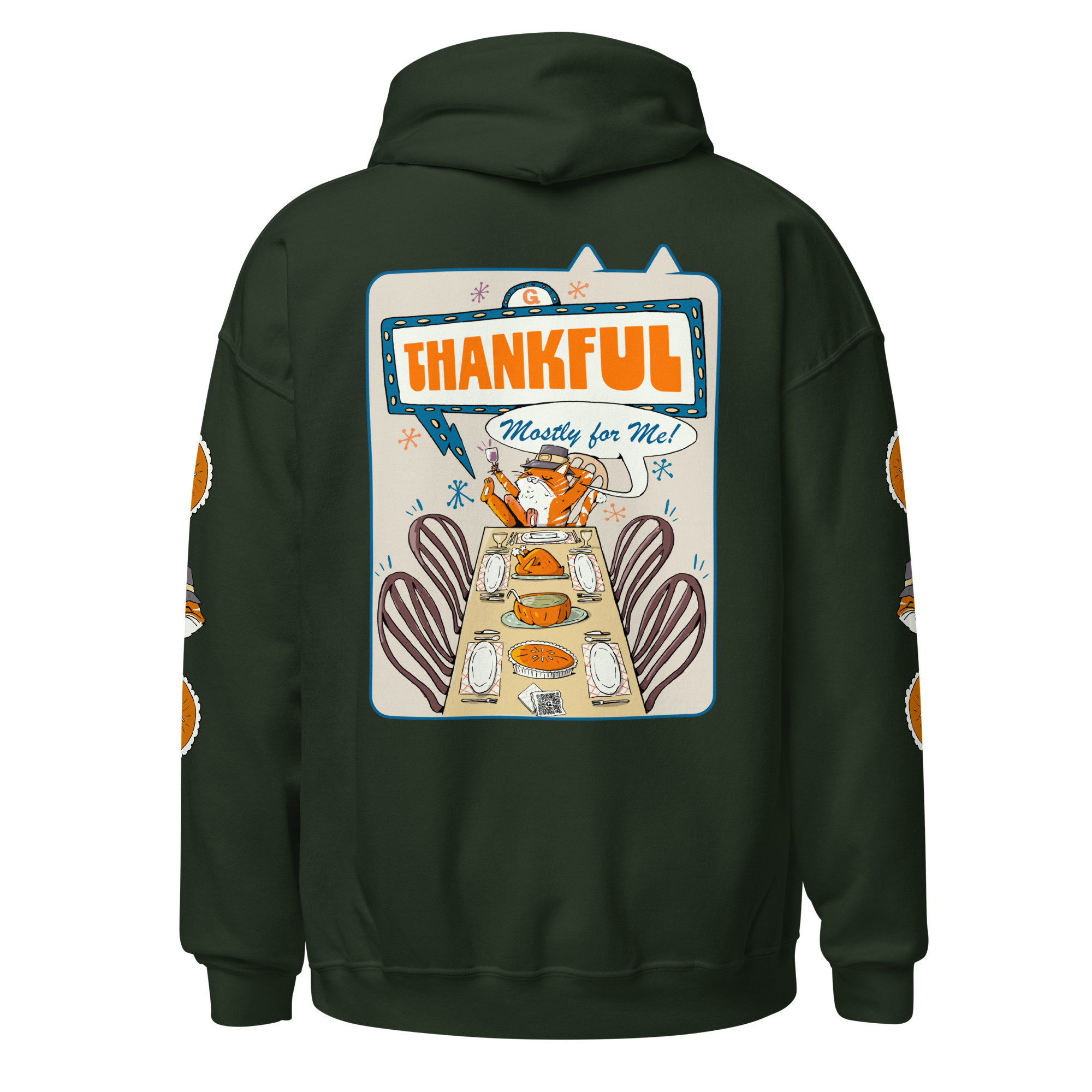 Thankful (Mostly for Me) Unisex Heavy Blend Hoodie - Image 12