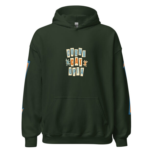 Cornucatopia “All Mine!” Cat Thanksgiving Hoodie – Funny Unisex Pullover - Image 5