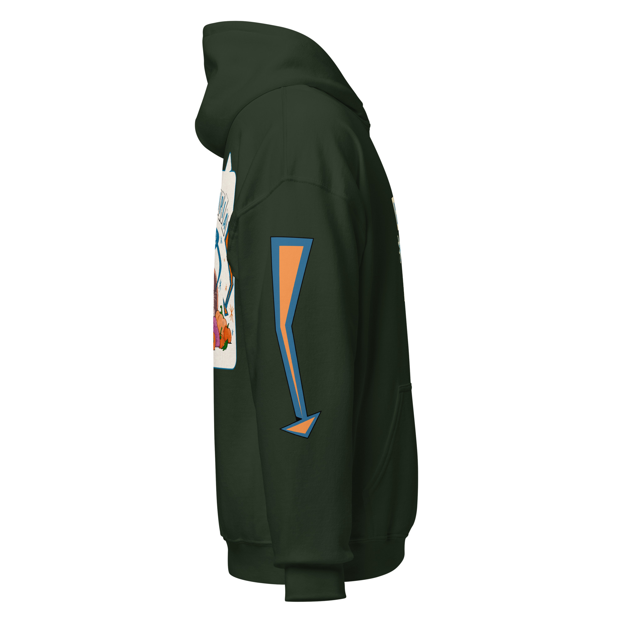 Cornucatopia “All Mine!” Cat Thanksgiving Hoodie – Funny Unisex Pullover - Image 31