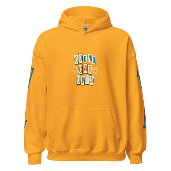 Cornucatopia “All Mine!” Cat Thanksgiving Hoodie – Funny Unisex Pullover - Image 7
