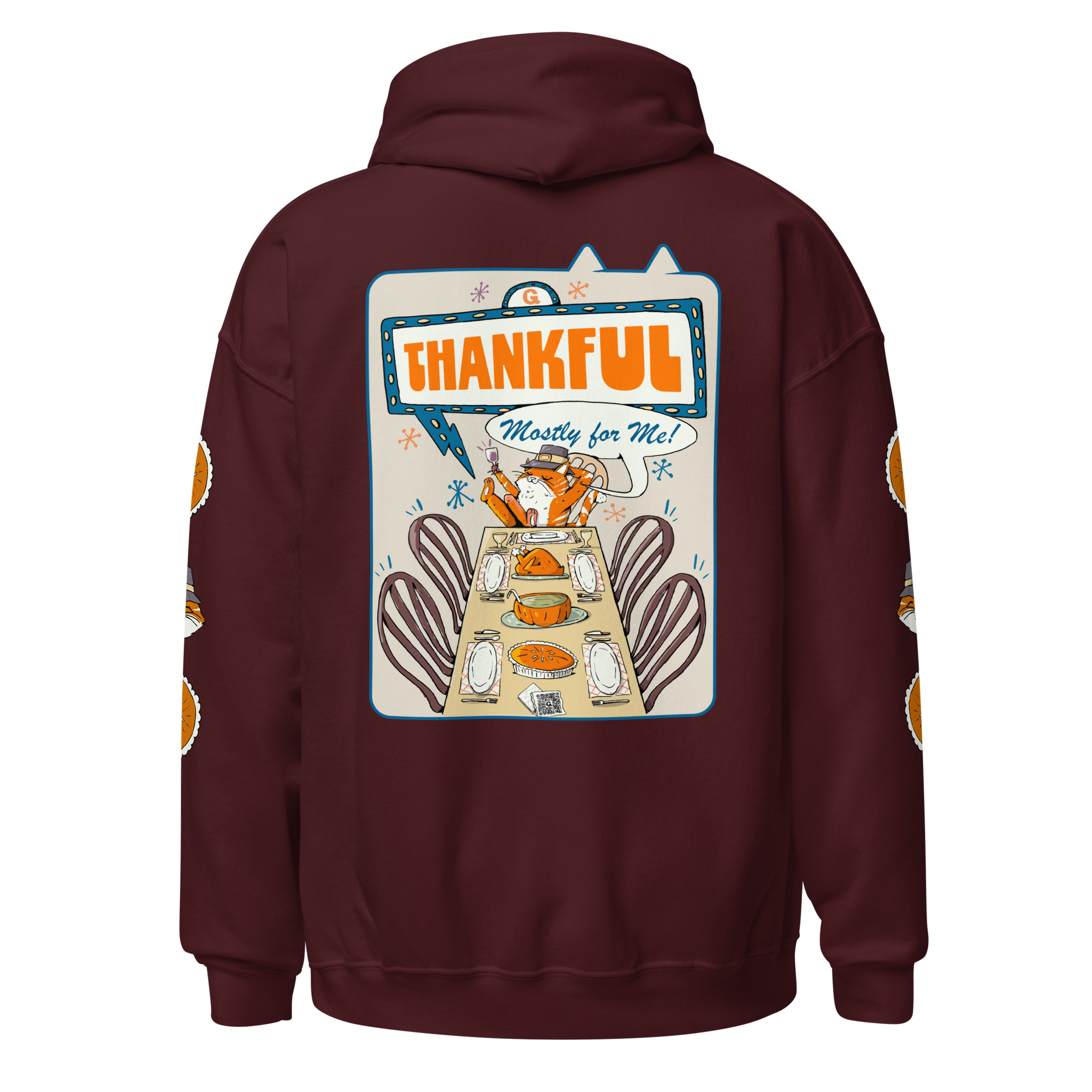Thankful (Mostly for Me) Unisex Heavy Blend Hoodie - Image 10