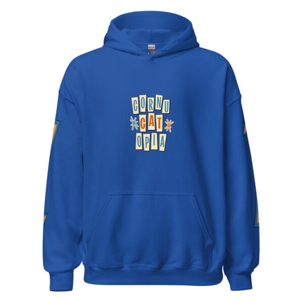 Cornucatopia “All Mine!” Cat Thanksgiving Hoodie – Funny Unisex Pullover - Image 6
