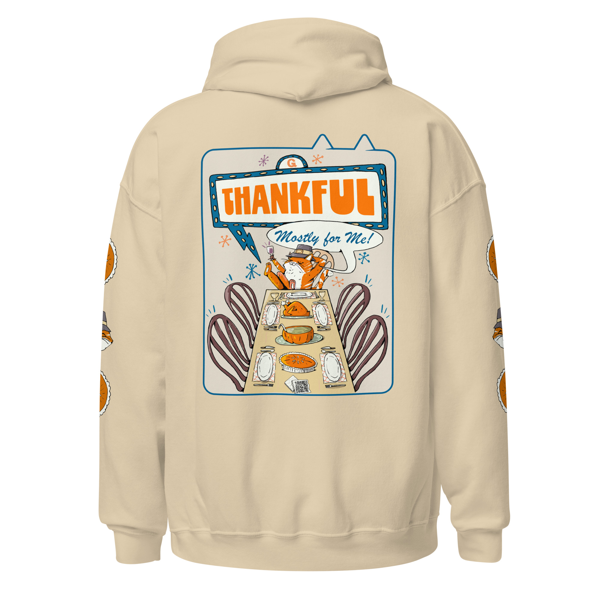 Thankful (Mostly for Me) Unisex Heavy Blend Hoodie - Image 14