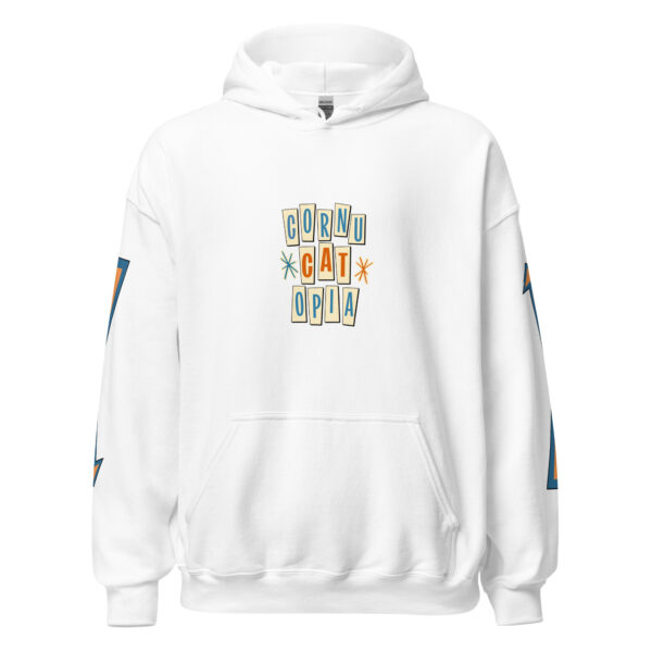 Cornucatopia “All Mine!” Cat Thanksgiving Hoodie – Funny Unisex Pullover - Image 9