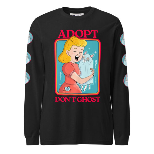 Adopt, Don’t Ghost Unisex Long Sleeve Tee | Gilu - Image 2