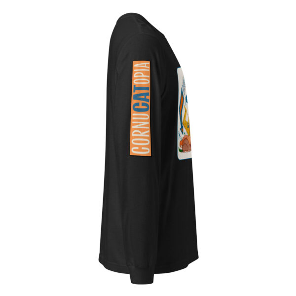 CornuCATopia “All Mine!” Cat Long Sleeve Tee – Funny Thanksgiving Shirt - Image 17
