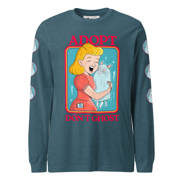 Adopt, Don’t Ghost Unisex Long Sleeve Tee | Gilu - Image 3