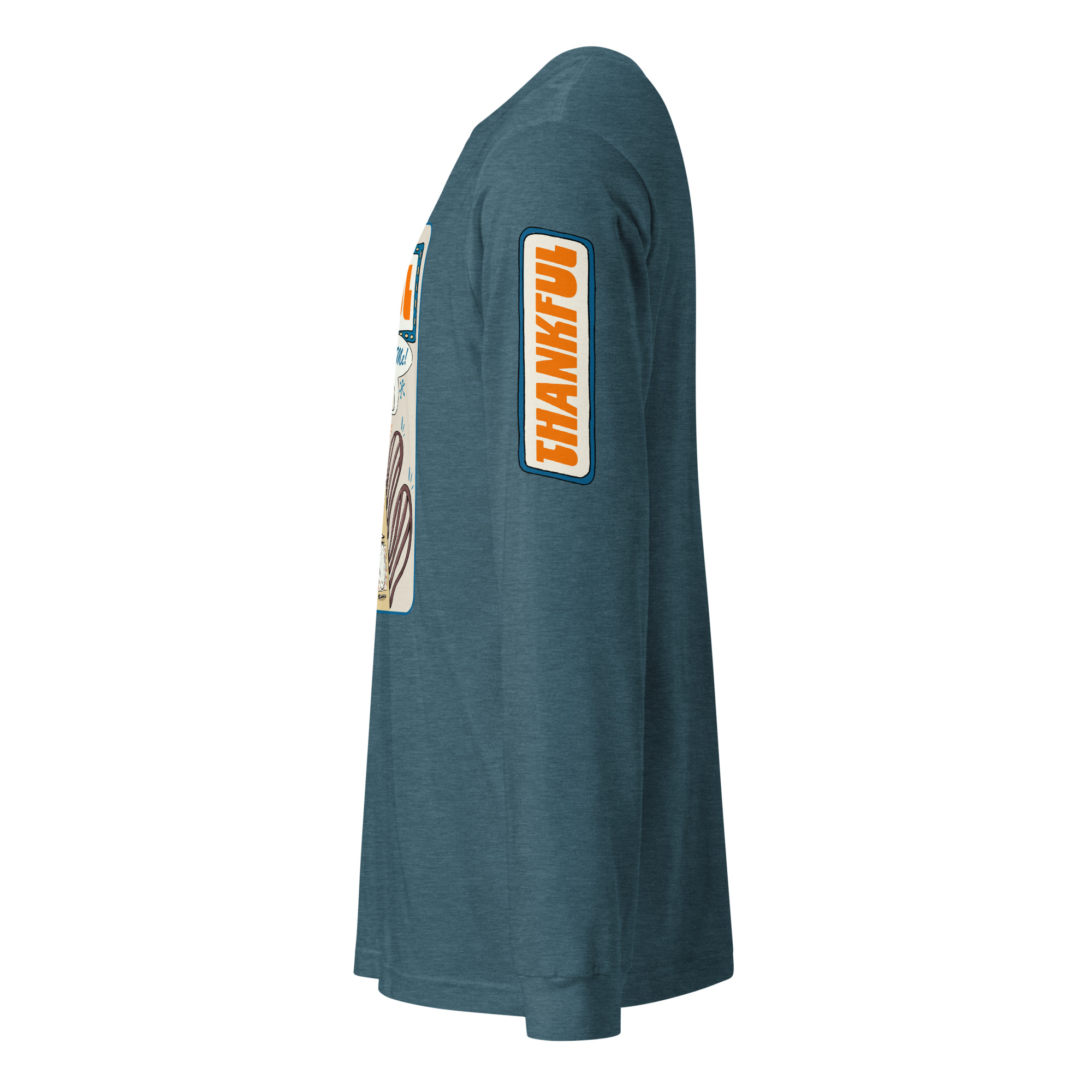 Thankful (Mostly for Me!) Cat Long Sleeve Tee – Fall Cat Lover Shirt - Image 12