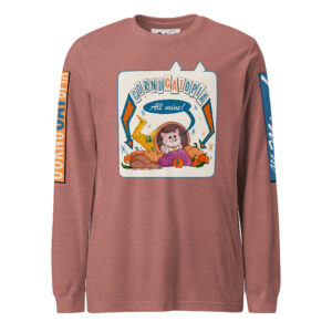 CornuCATopia “All Mine!” Cat Long Sleeve Tee – Funny Thanksgiving Shirt