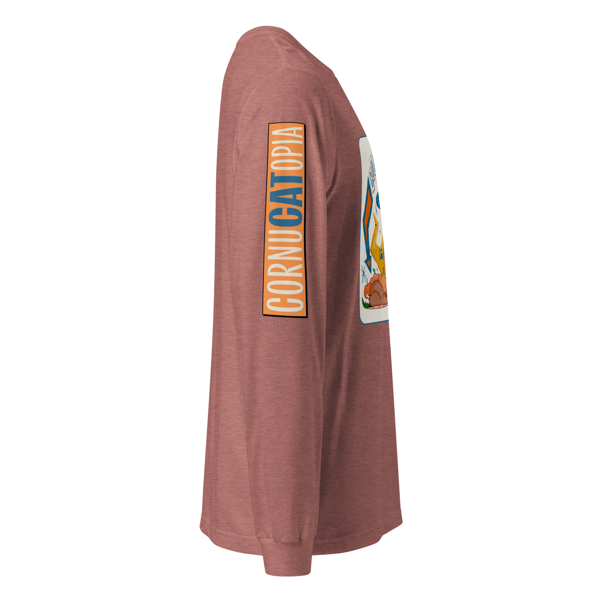 CornuCATopia “All Mine!” Cat Long Sleeve Tee – Funny Thanksgiving Shirt - Image 22