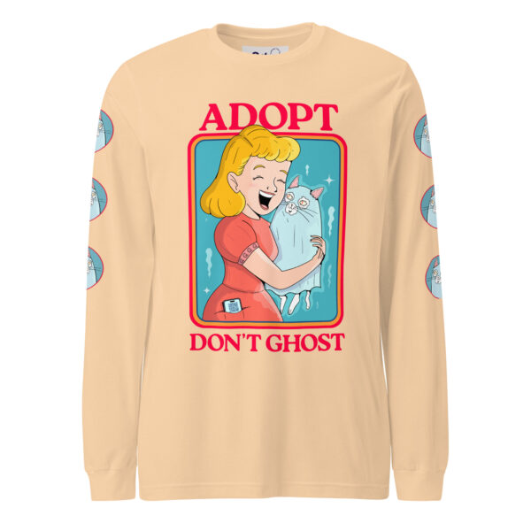 Adopt, Don’t Ghost Unisex Long Sleeve Tee | Gilu - Image 4