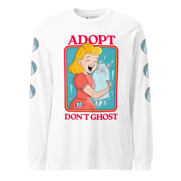 Adopt, Don’t Ghost Unisex Long Sleeve Tee | Gilu - Image 5