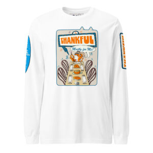 Thankful (Mostly for Me!) Cat Long Sleeve Tee – Fall Cat Lover Shirt
