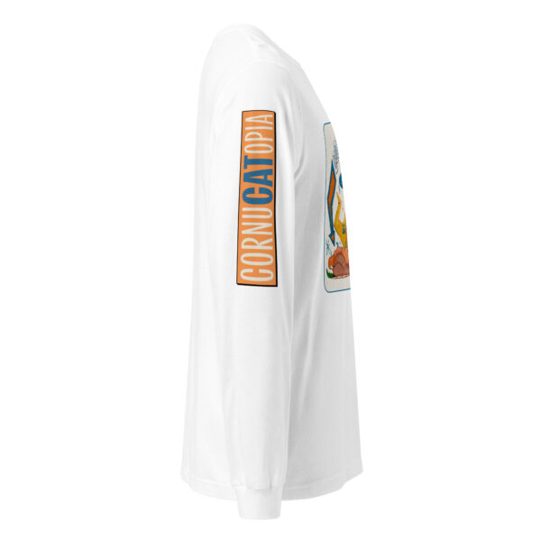 CornuCATopia “All Mine!” Cat Long Sleeve Tee – Funny Thanksgiving Shirt - Image 24