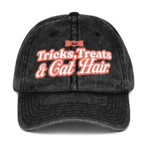 Tricks, Treats & Cat Hair Vintage Cap | GiluCats