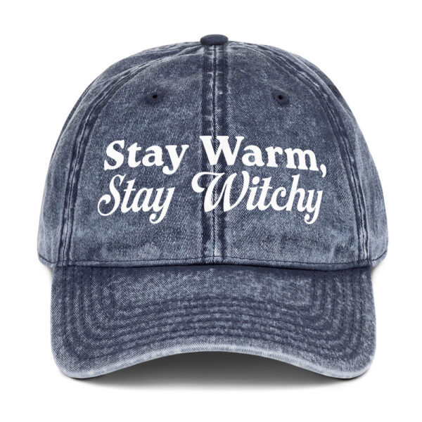 Stay Warm, Stay Witchy Vintage Cap | GiluCats
