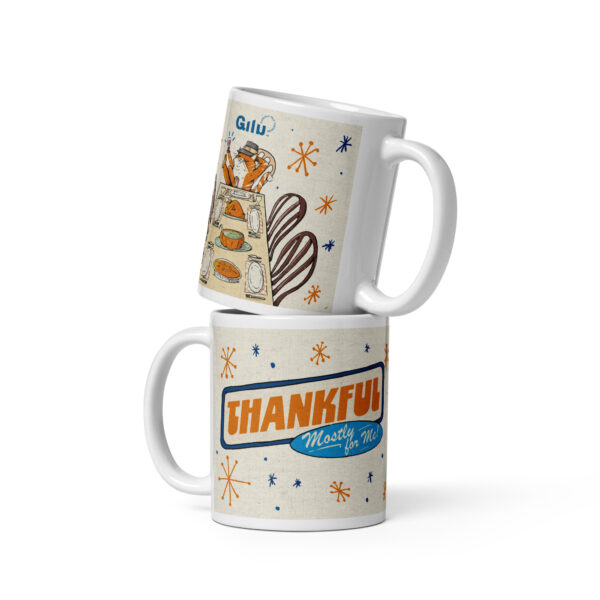 Thankful (Mostly for Me!) Cat Mug – Funny Thanksgiving Coffee Cup